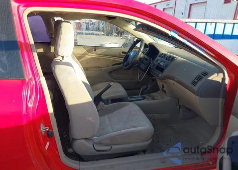 2001 Honda Civic Lx z USA, uszkodzony, nr VIN 1HGEM22591L001972